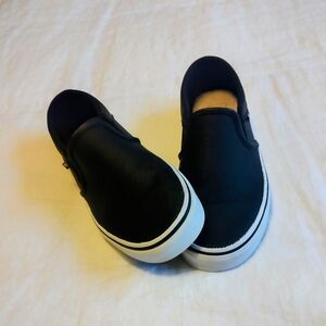 WOMEN'S VAN'S ASHER Sz 10 Black Slip-on Sneaker